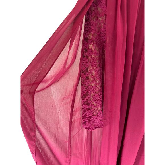 Lulus Make Way for‎ Wonderful Berry Red Lace Formal Sleeveless Maxi Dress Large - Picture 8 of 14